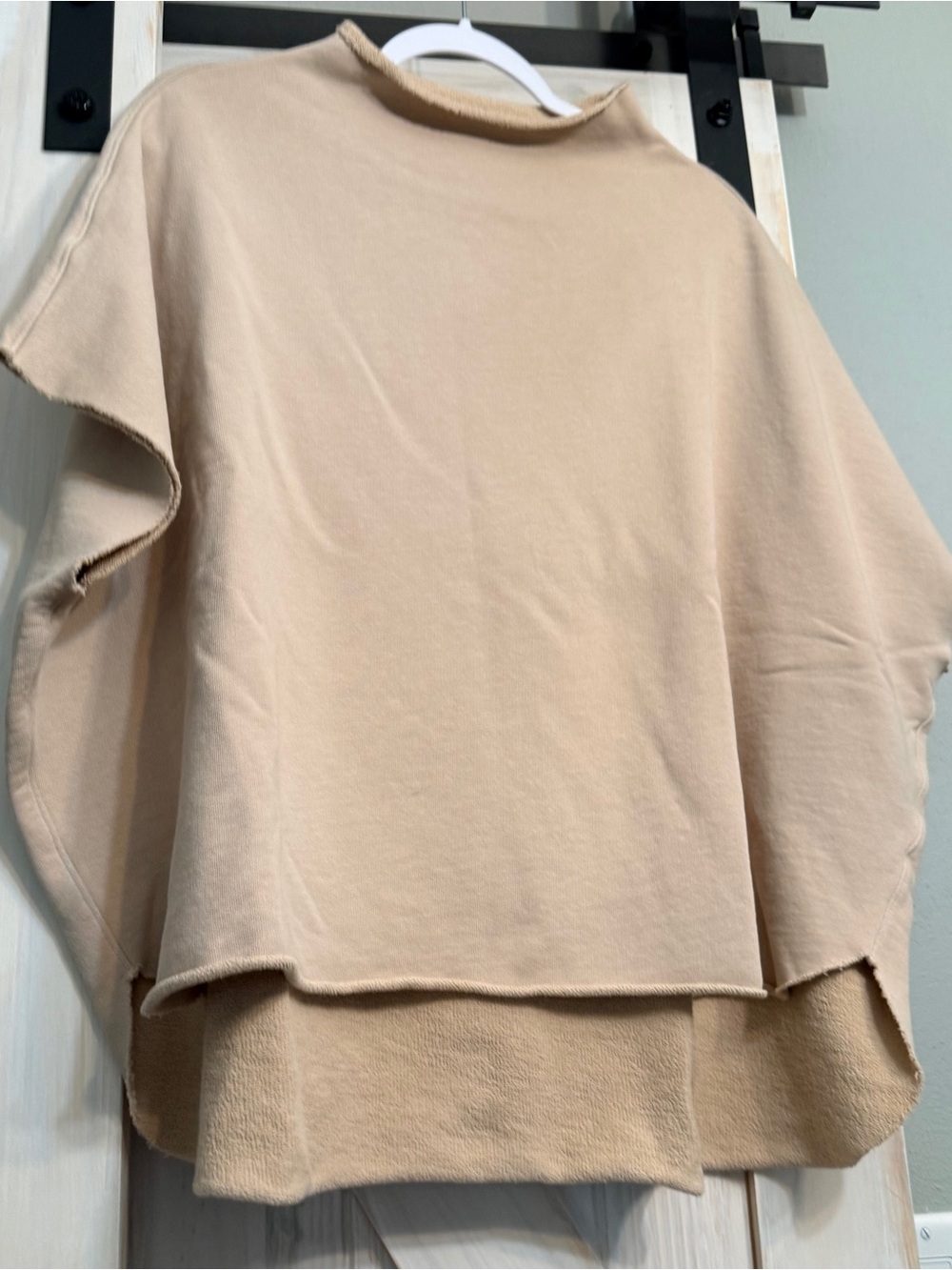 NWOT Frank and Eileen, Audrey latte one size triple Terry sleeveless sweatshirt